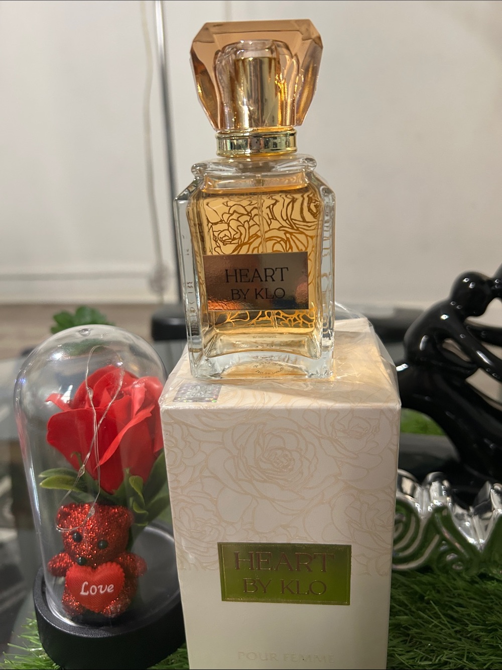 Heart by Klo Women's Perfume - Amber Gold Bottle